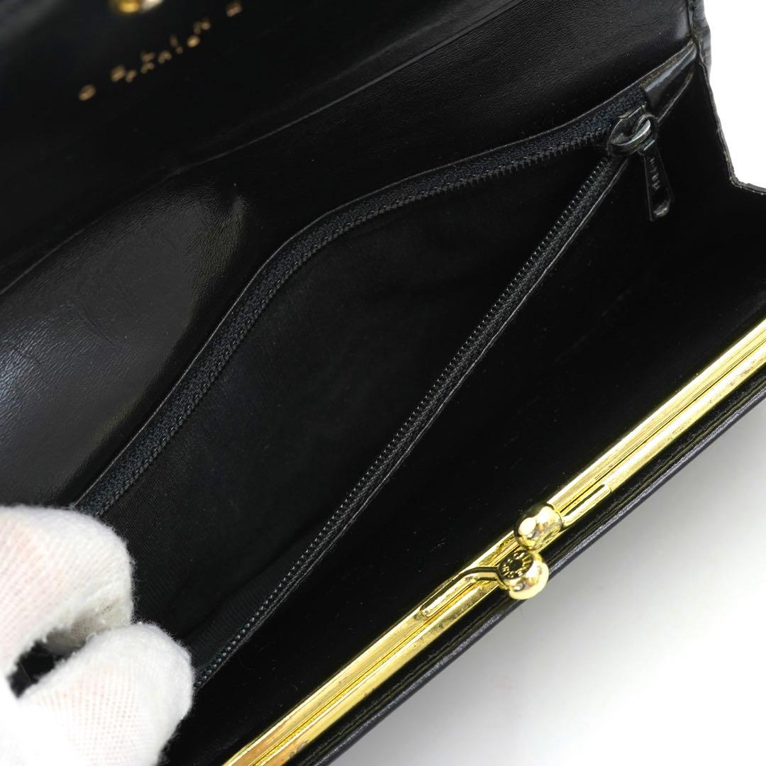 ✨未使用に近い✨　CELINE 長財布　マカダム　トリオンフ　がま口　折り財布
