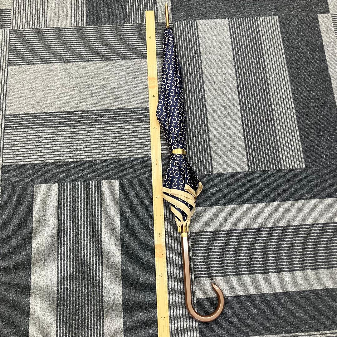 セリーヌ Cマカダム 総柄 傘　紺色メイン