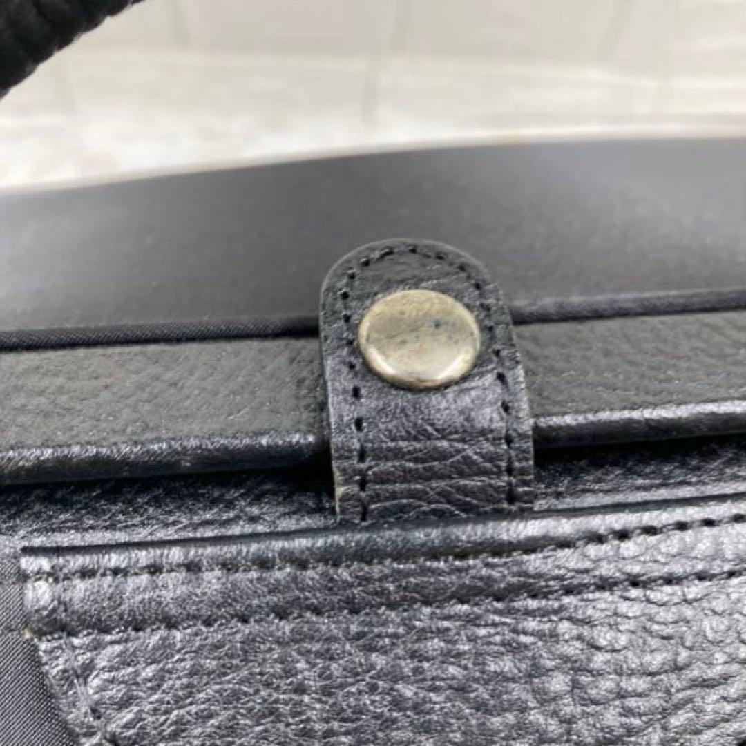 KENZO❗️旅行バッグ大容量ショルダー付きブラックナイロンレザー