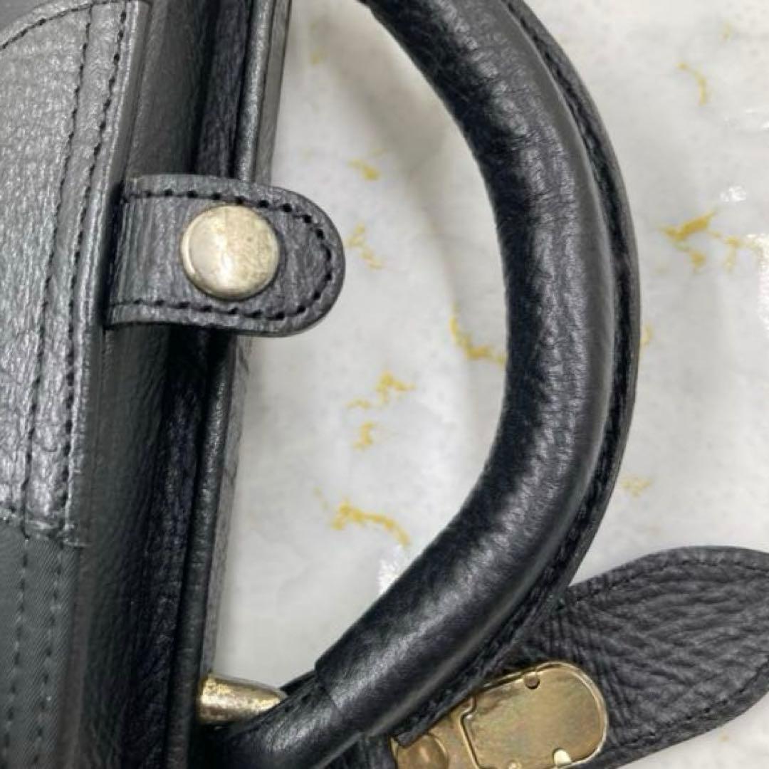 KENZO❗️旅行バッグ大容量ショルダー付きブラックナイロンレザー