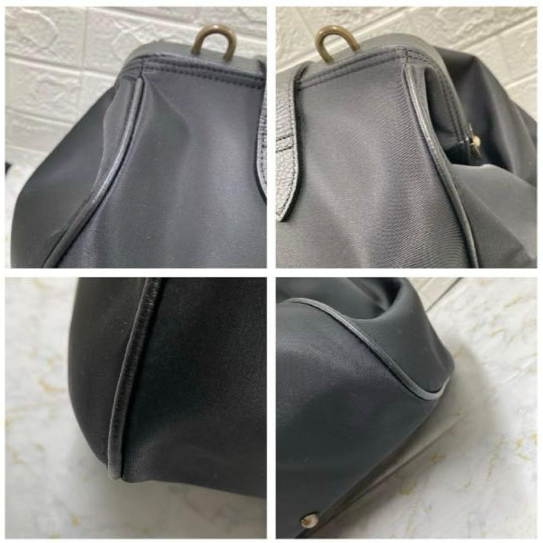 KENZO❗️旅行バッグ大容量ショルダー付きブラックナイロンレザー