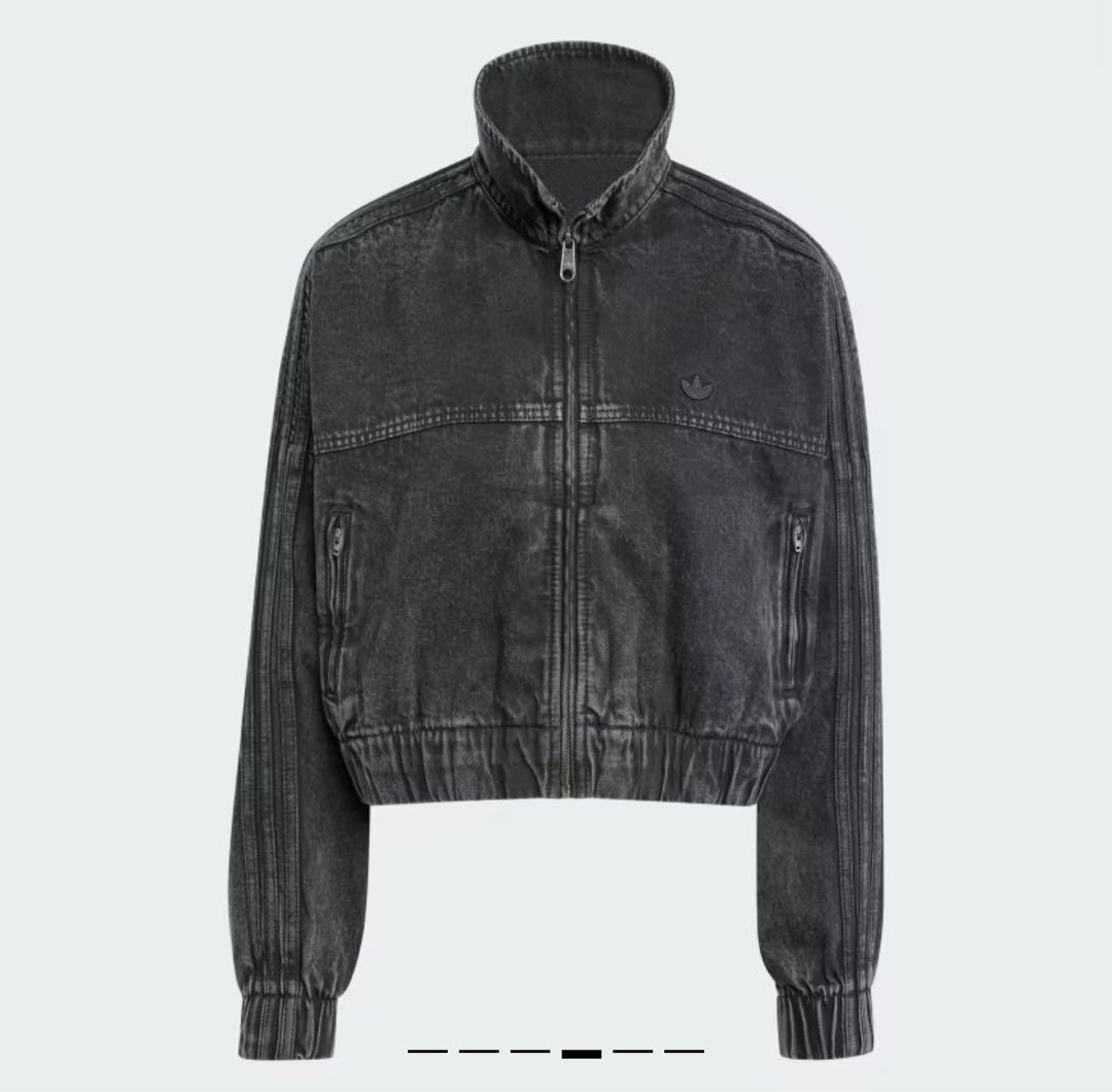 adidas ダークグレー デニムジャケット