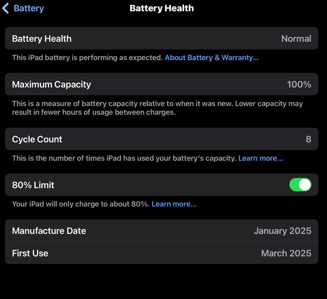 【超美品】Apple iPad A16 128GB バッテリー容量100%