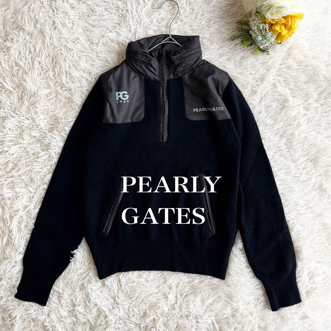 Etsu⭐︎パーリーゲイツ ブルゾン ジャケット フード付き ブラック