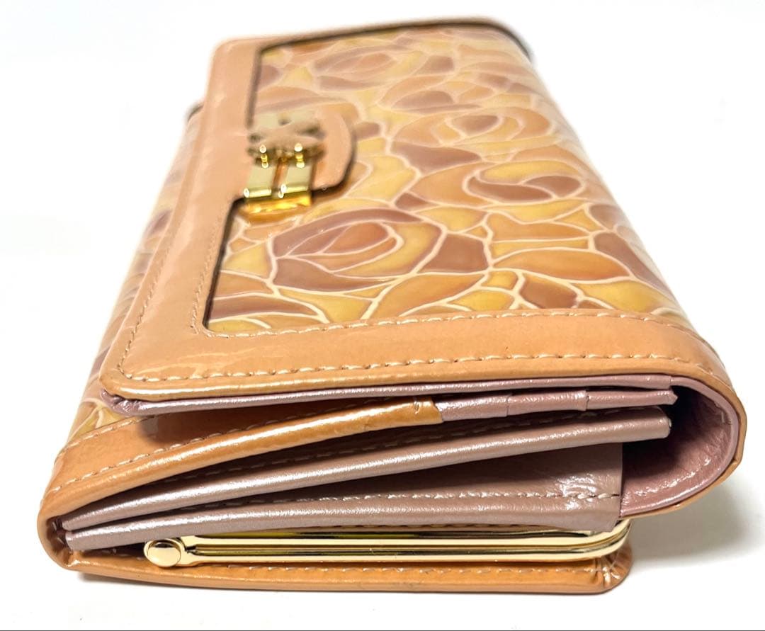 【新品未使用】ANNA SUI 財布 ドルチェ ステンド ピンク がま口 薔薇