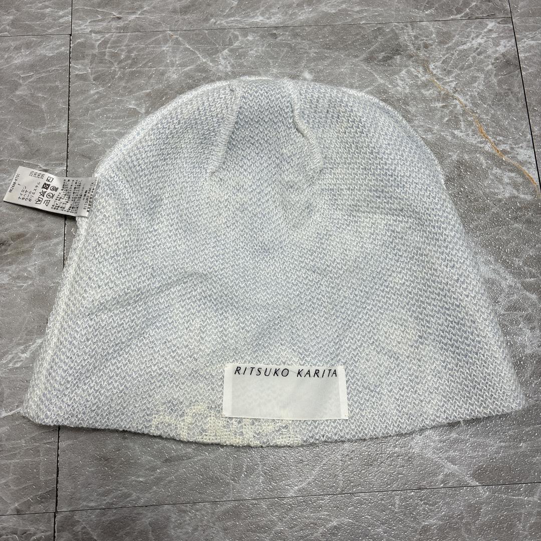 美品 RITSUKOKARITA rich Flower lame beanie