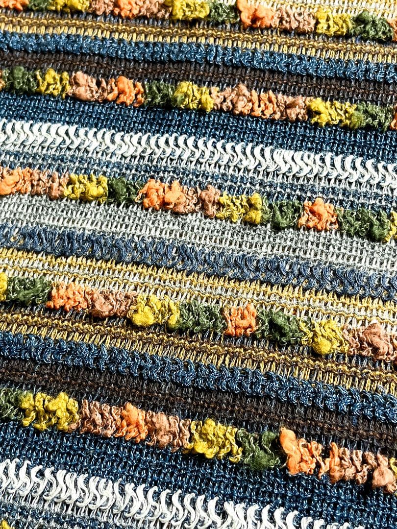 【45R】45rpm ジャガードニット ラッセルフラワーTシャツ