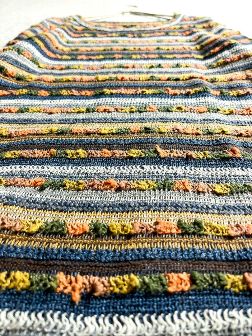 【45R】45rpm ジャガードニット ラッセルフラワーTシャツ