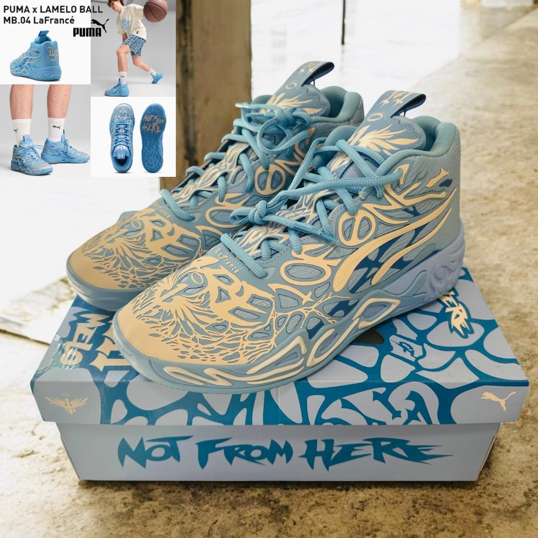 希少バスケシューズPUMAxLAMELO BALL MB.04 LaFrance