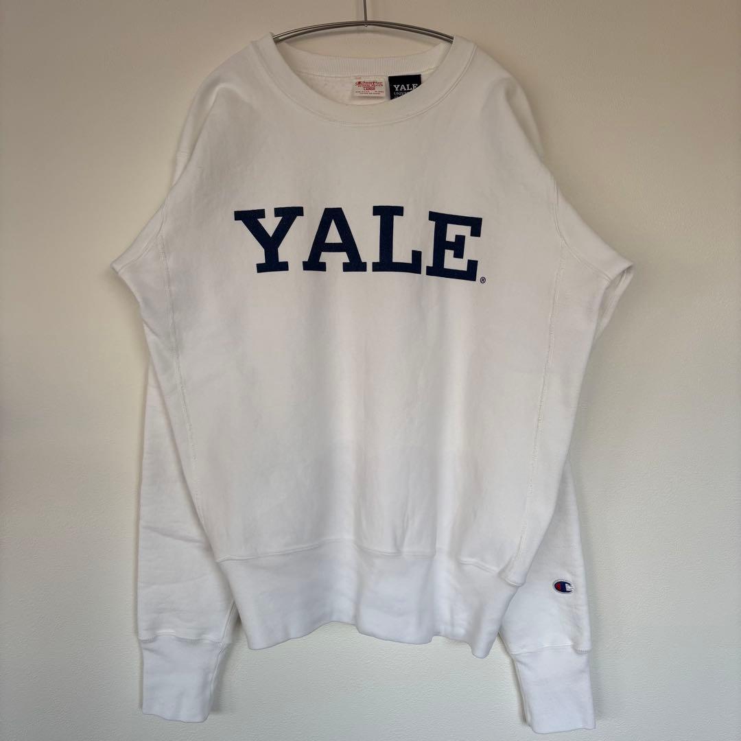 USA製 チャンピオン 赤単色 復刻 YALE リバースウィーブ スウェット L