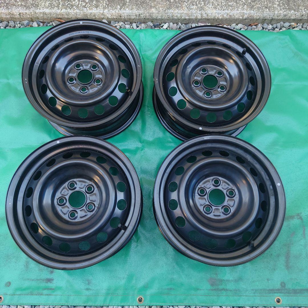 トヨタ　カローラツーリング純正　鉄ホイール　新車外し