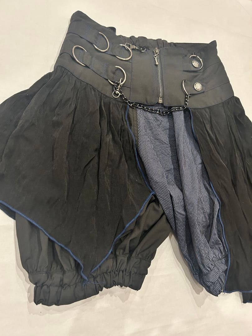 ALGONQUINS アルゴンキン　ショートパンツ　黒　ボーダー　個性的　美品