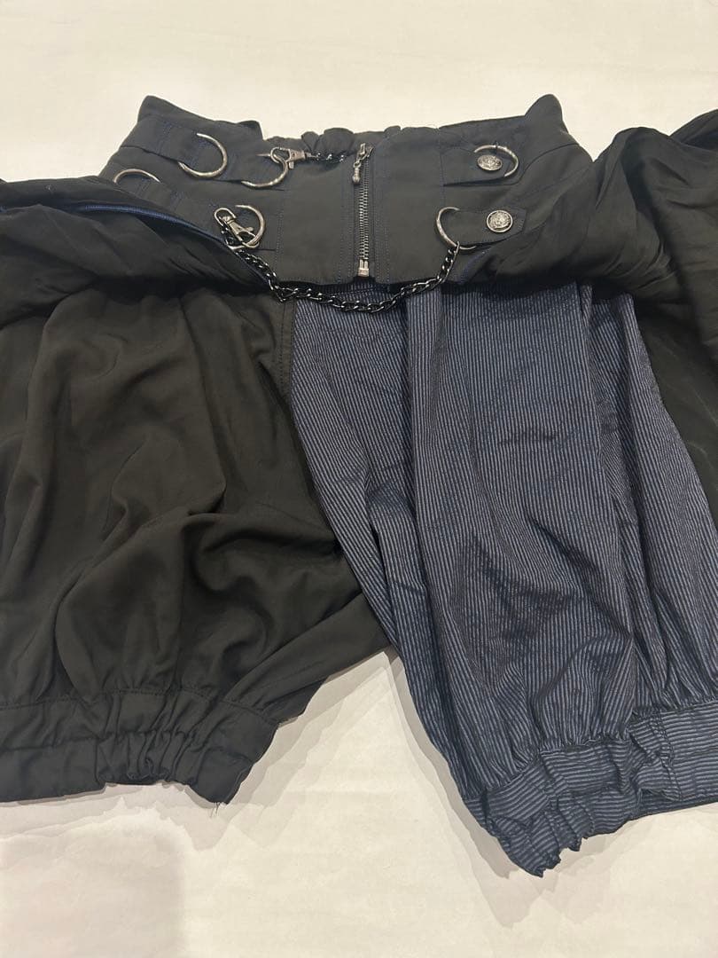 ALGONQUINS アルゴンキン　ショートパンツ　黒　ボーダー　個性的　美品