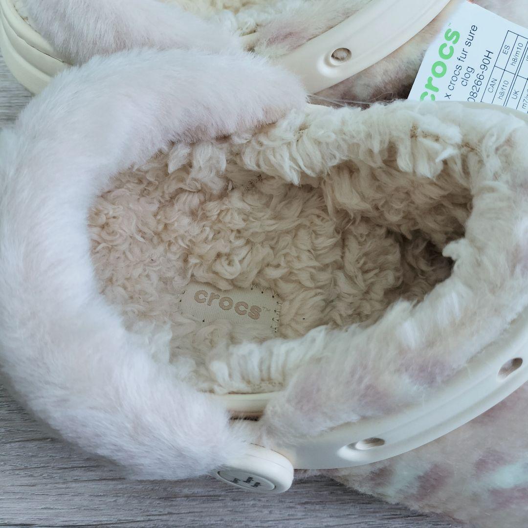 【新品未使用タグ付き】 crocs きゃりーぱみゅぱみゅ ファーサンダル 26