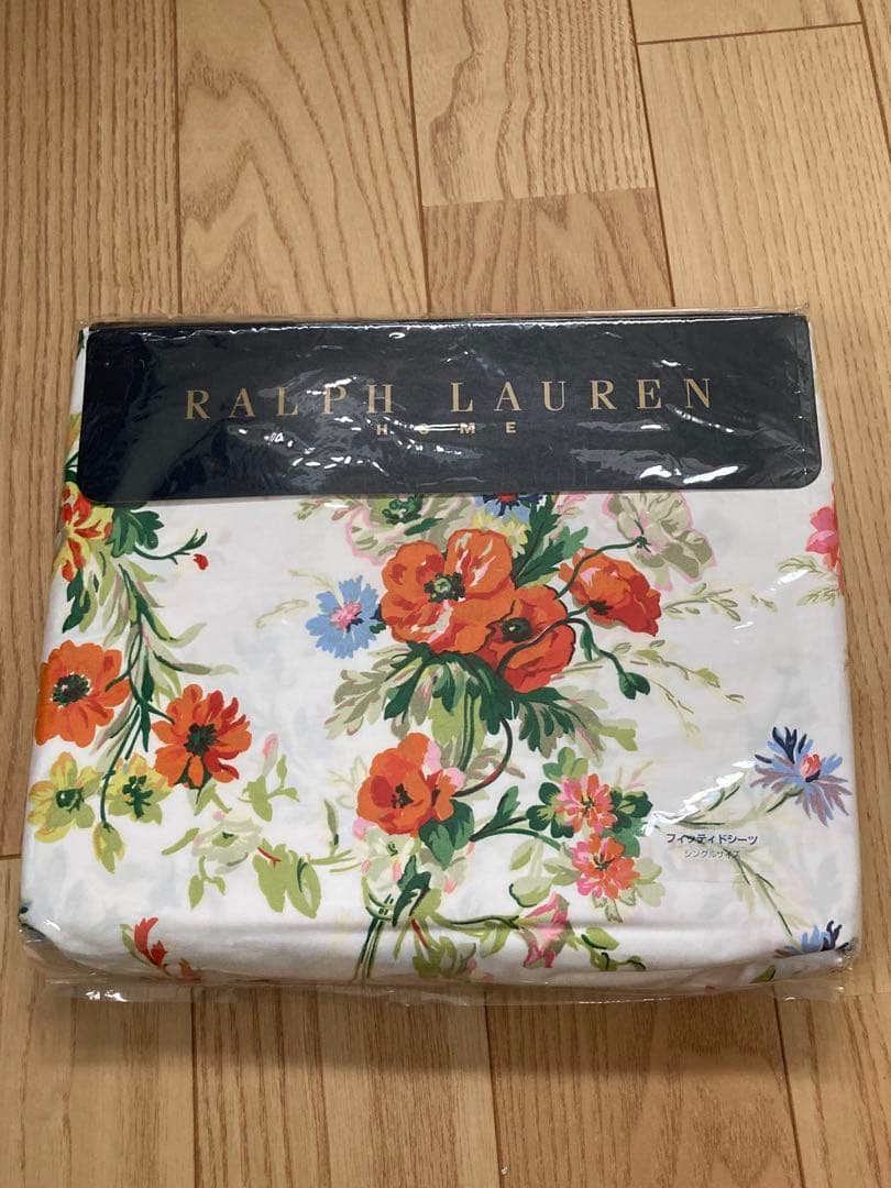未使用 ラルフローレン フィッティドシーツ シングルサイズ RALPH ベッド