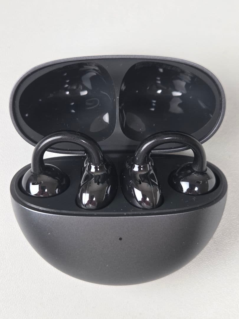 美品 HUAWEI FreeClip ワイヤレスイヤホン ブラック 付属品完備
