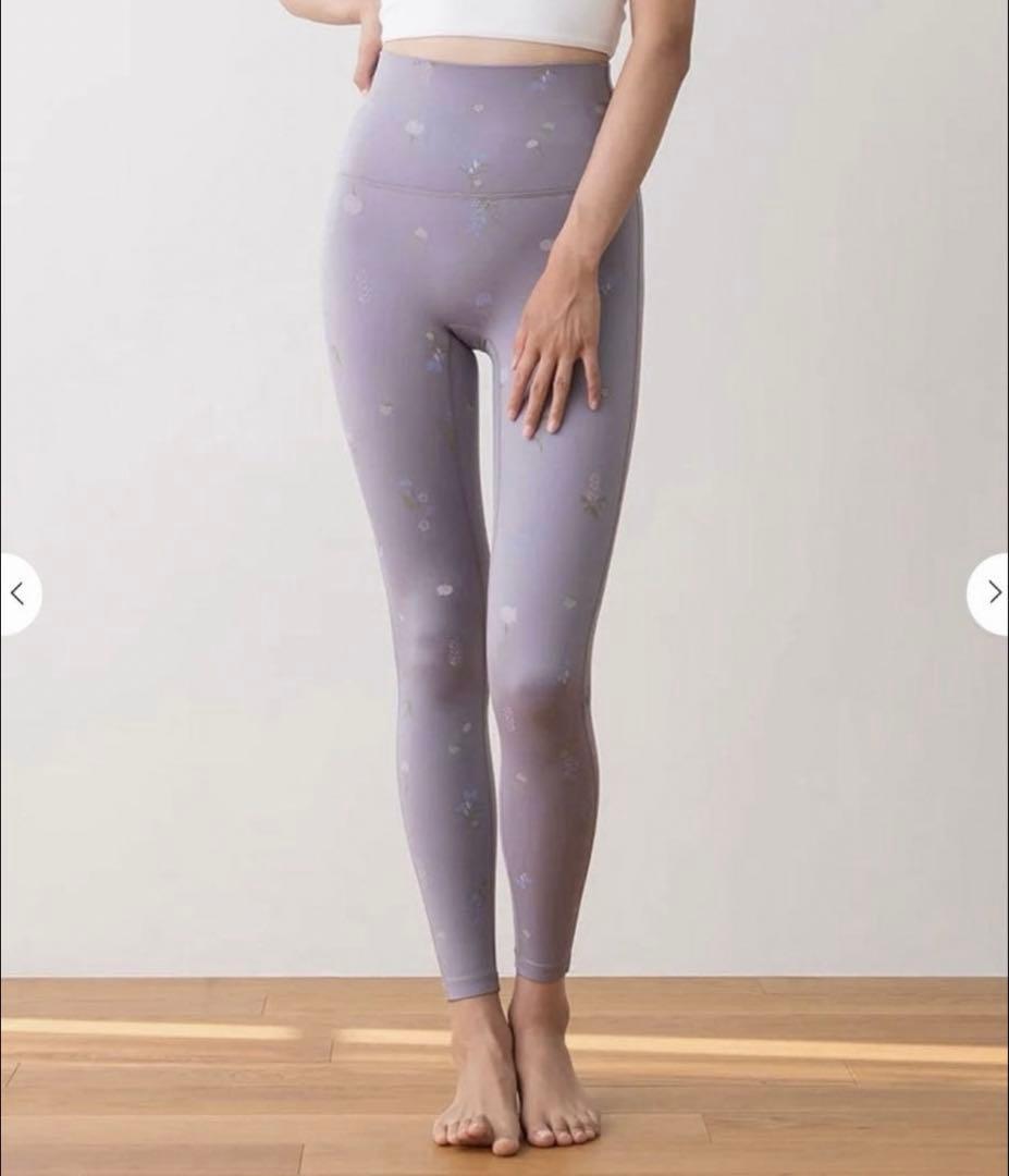 フラワーブーケレギンス ライラック Mサイズ