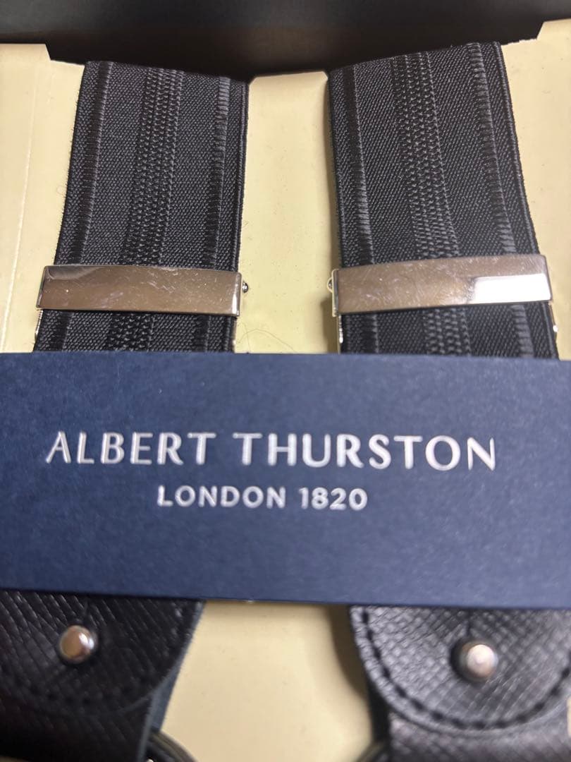  THURSTON ブラック サスペンダー