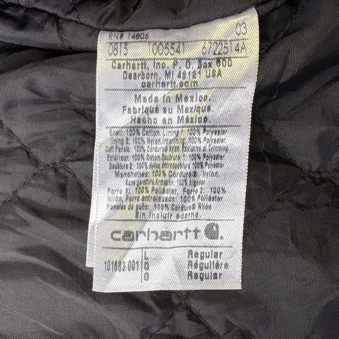 CARHARTT カーハート ランチャーコート ダックジャケット ブラック L