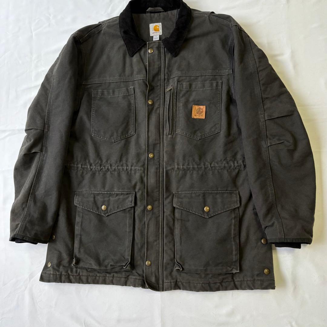 CARHARTT カーハート ランチャーコート ダックジャケット ブラック L