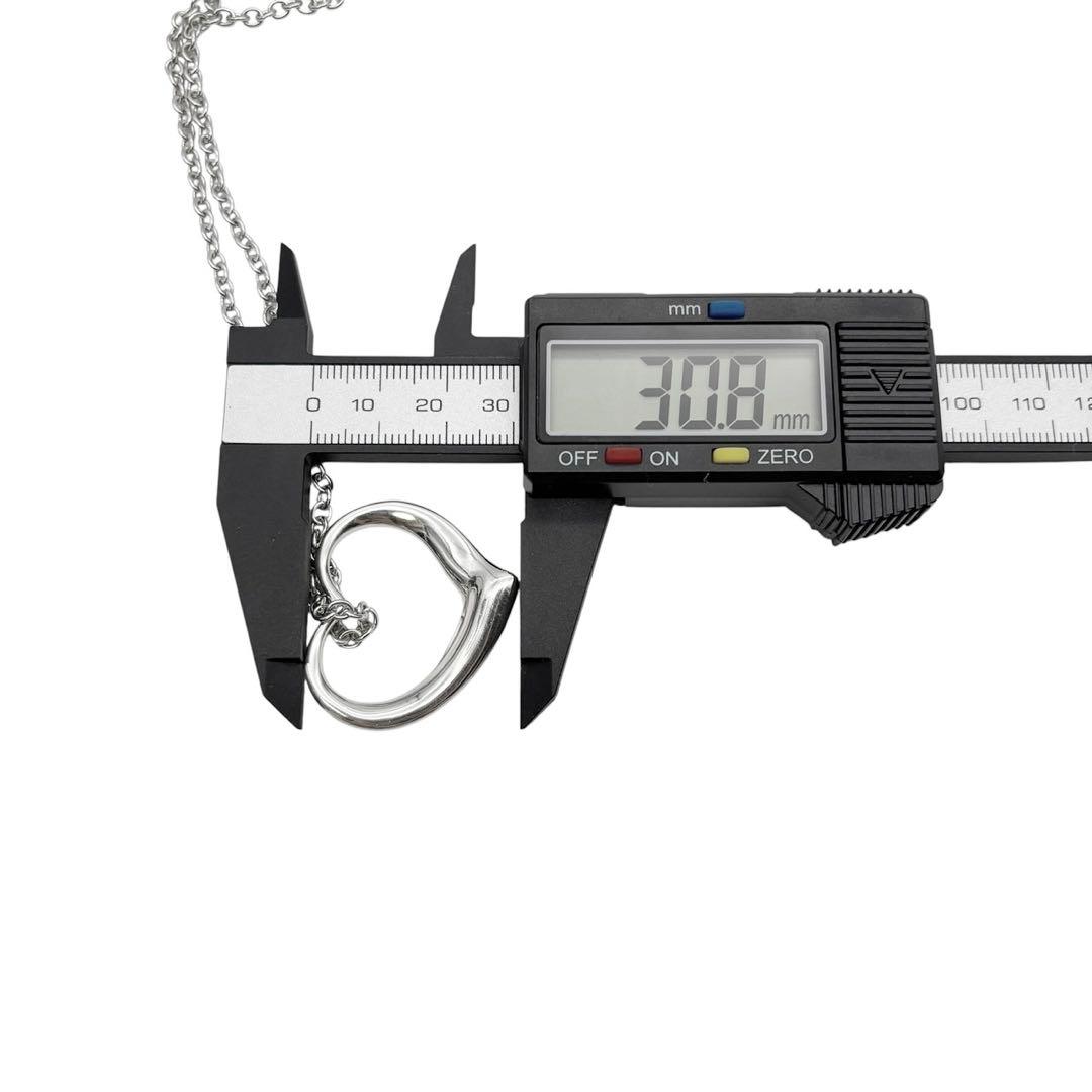 美品◎ 特大サイズ◎ ティファニー オープンハート XL ネックレス シルバー