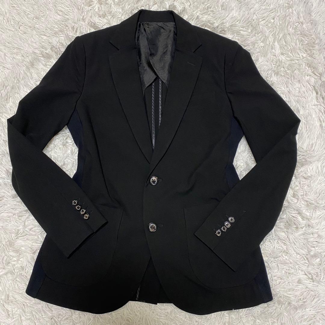 【極美品】1piu1uguale3テーラードジャケット ペイズリー　側面ゴム