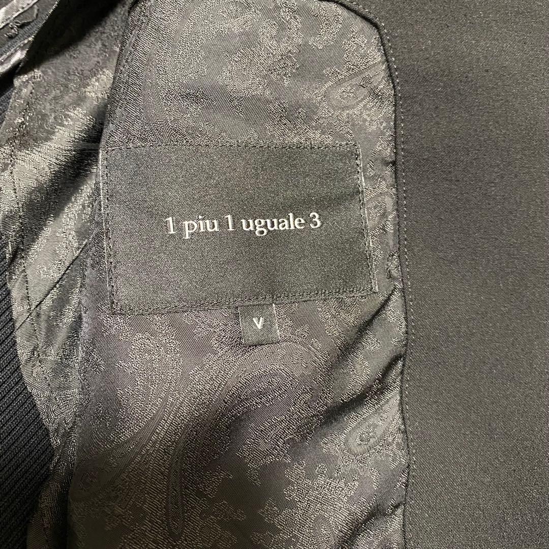 【極美品】1piu1uguale3テーラードジャケット ペイズリー　側面ゴム