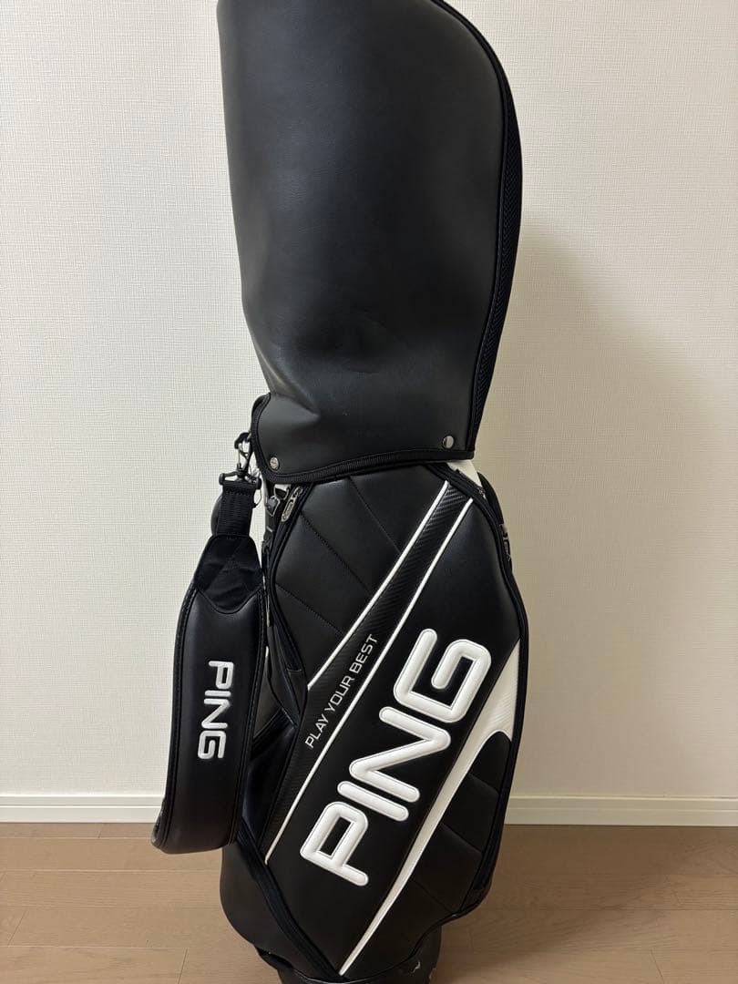PING キャディバッグ 黒/白