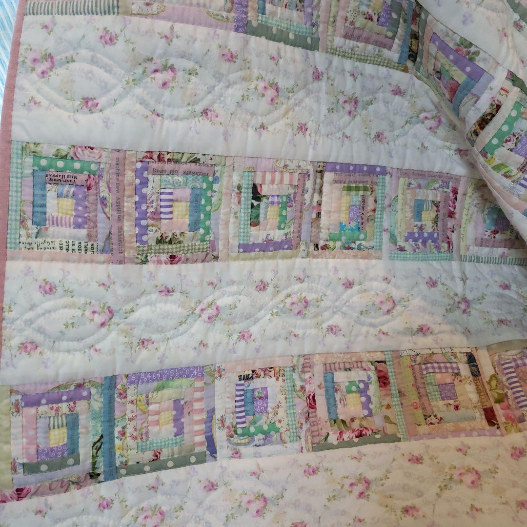 ❣️パッチワークキルト❣️爽やかキルト❣️リバーシブル