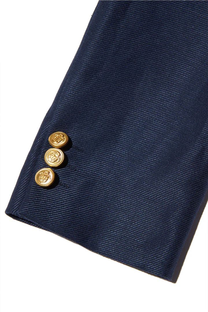 【新品】J.PRESS ORIGINALS リネン混ダブルジャケット 紺ブレザー