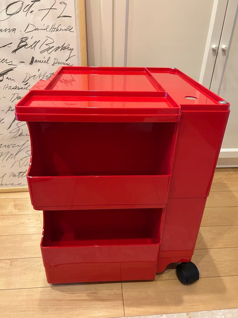 【正規品】Joe Colombo B-LINE ボビーワゴン 2段 レッド