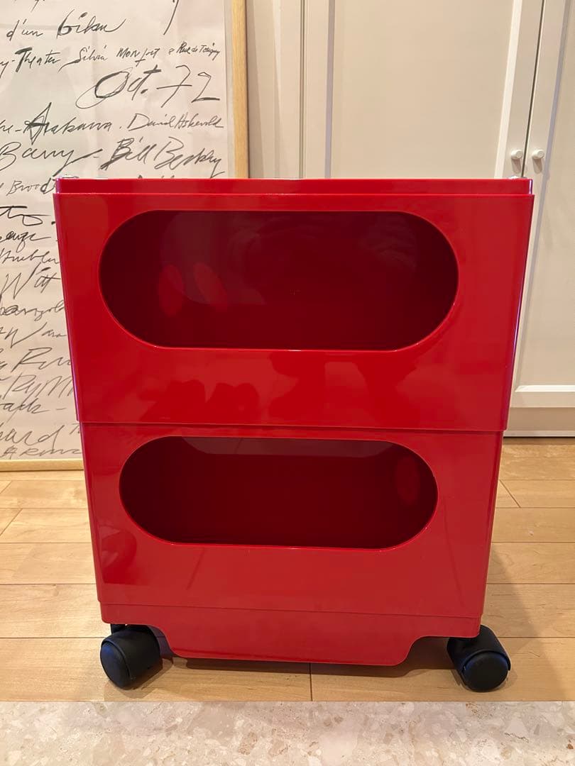 【正規品】Joe Colombo B-LINE ボビーワゴン 2段 レッド