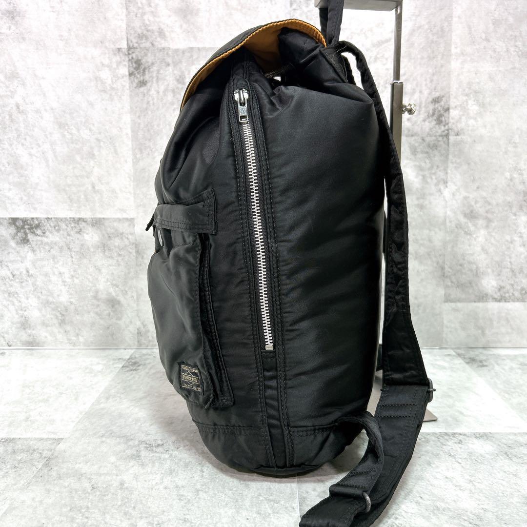 完売品 PORTER ポーター タンカー 巾着 リュック バッグパック A4 黒