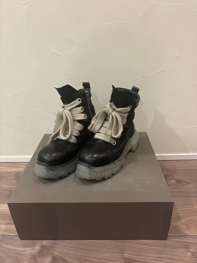 靴 RickOwens JUMBOLACED LACEUP BOZO TRACTOR