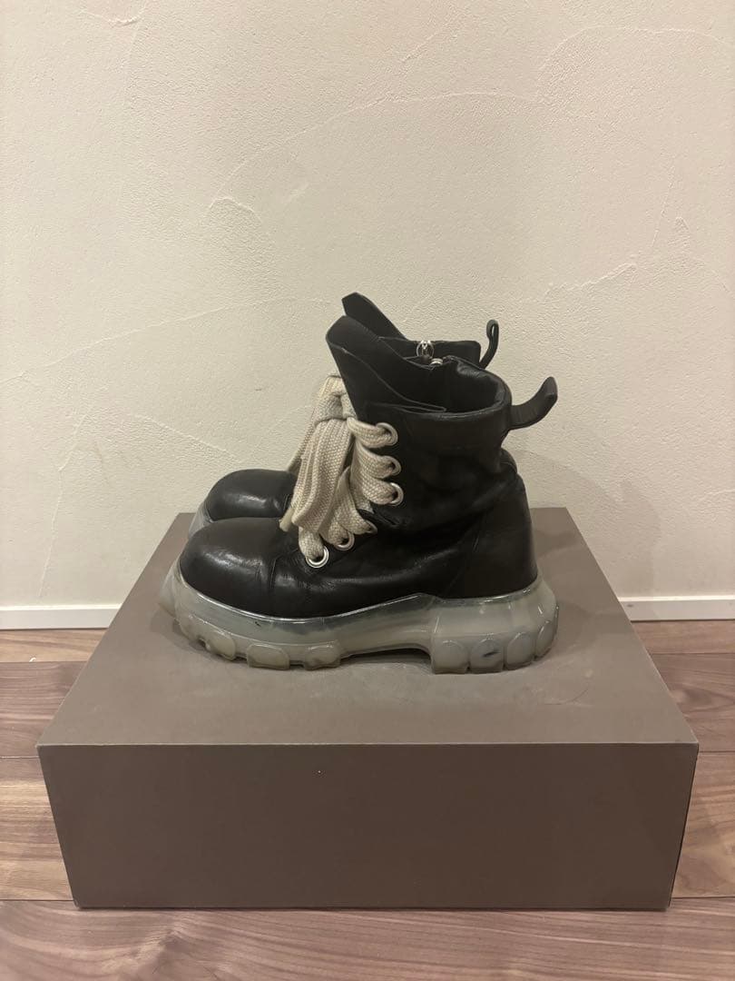 靴 RickOwens JUMBOLACED LACEUP BOZO TRACTOR