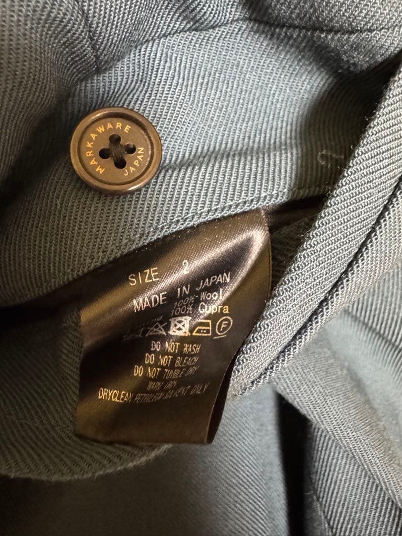 markaware サバイバルクロス ペグトップパンツ サイズ2