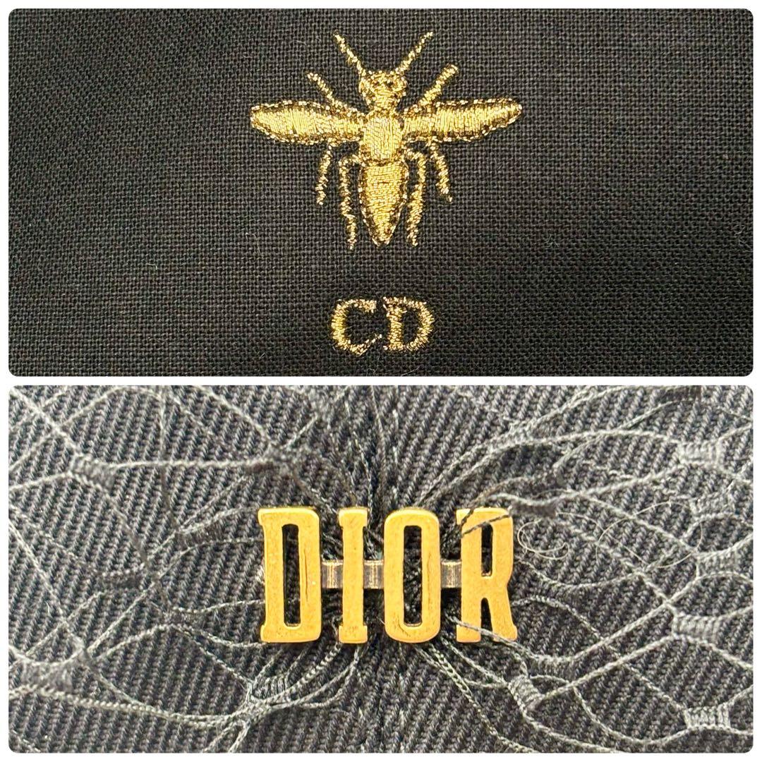 極美品 クリスチャンディオール アーティ キャスケット ベール ブラック