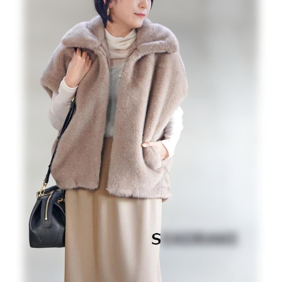 シードレイクSEADRAKEエコファーベスト★フェイクファーA25149