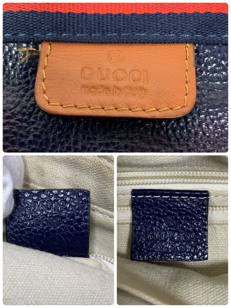 美品 GUCCI グッチ トートバッグ ショルダーバッグ シェリーライン