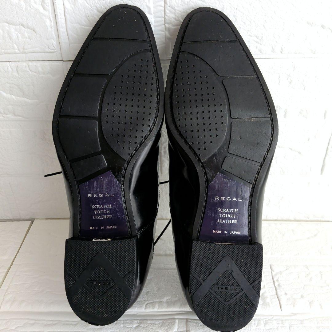 REGAL スクラッチタフレザー 31TR 24.5 ストレートチップ 黒