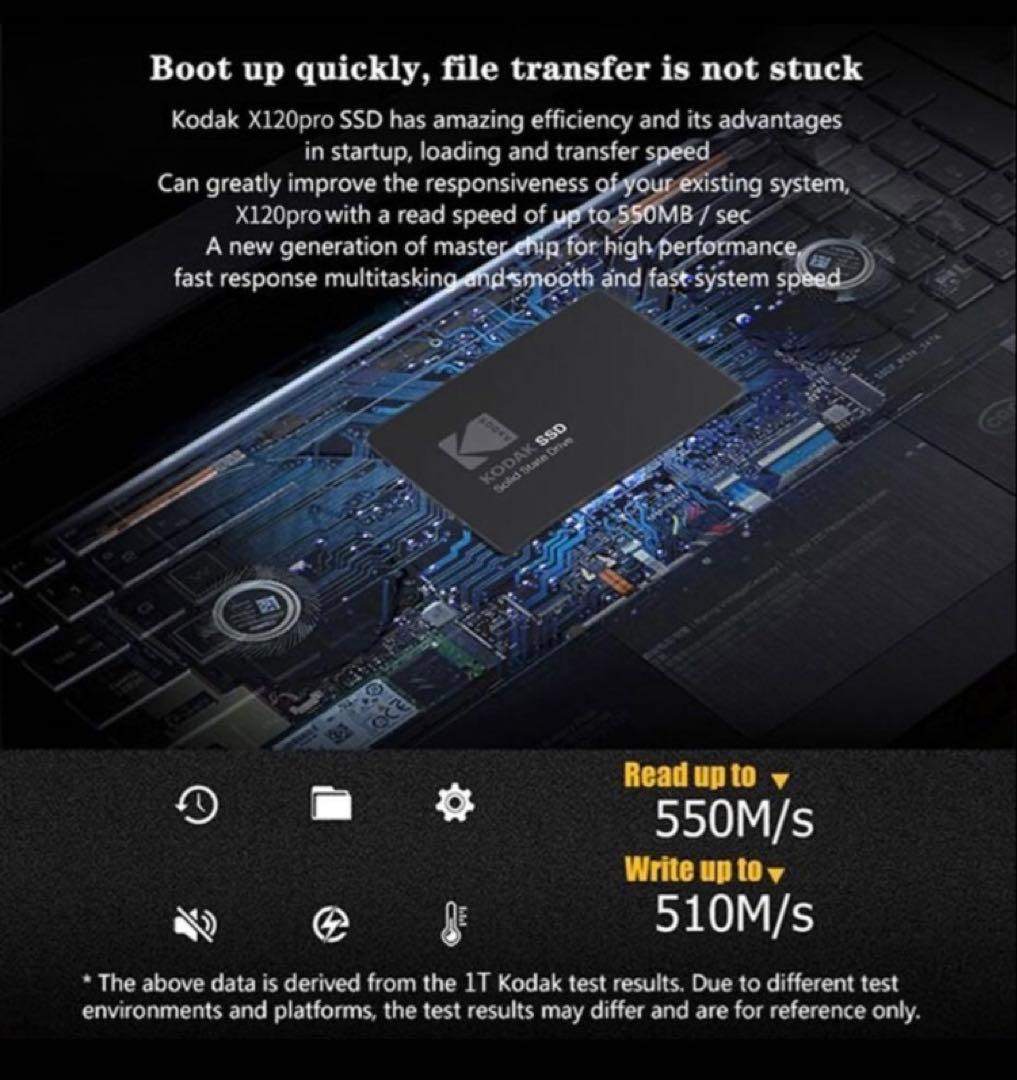 【新品】KODAK X120 PRO SSD 1TB 2.5インチ