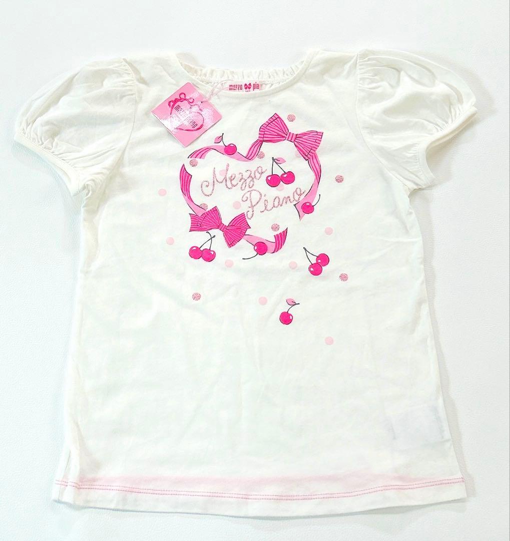 未使用/美品 mezzo piano メゾピアノ Tシャツ 4枚セット 140