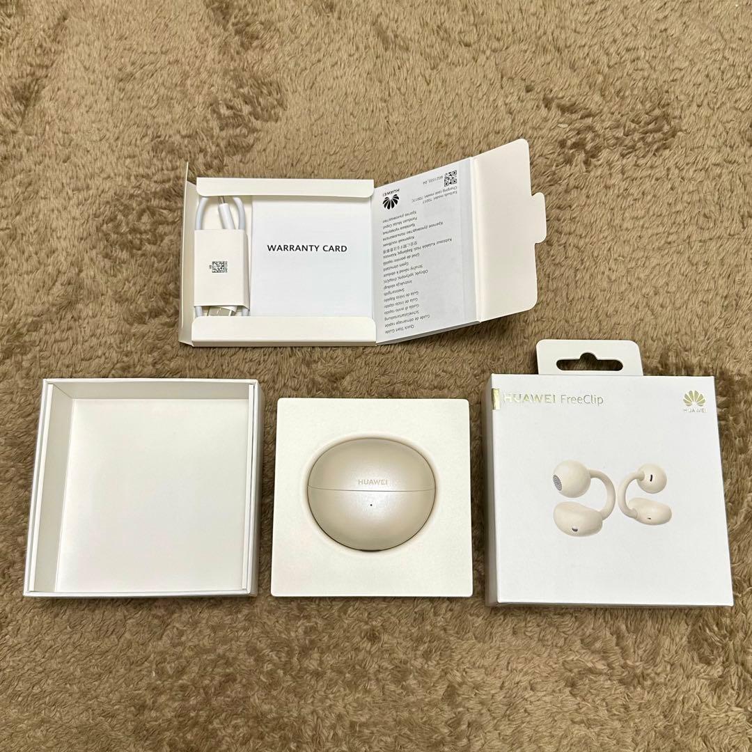 HUAWEI FreeClip ベージュ イヤーカフ型ワイヤレスイヤホン