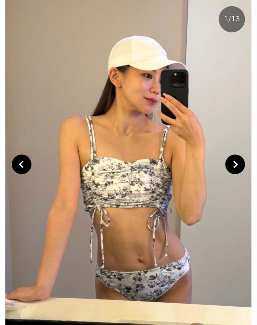 PEAK&PINE アンティーク調フラワービスチェビキニ サウナ