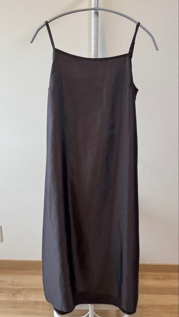 niana オケージョンドレス レイヤードワンピース チャコール M-short