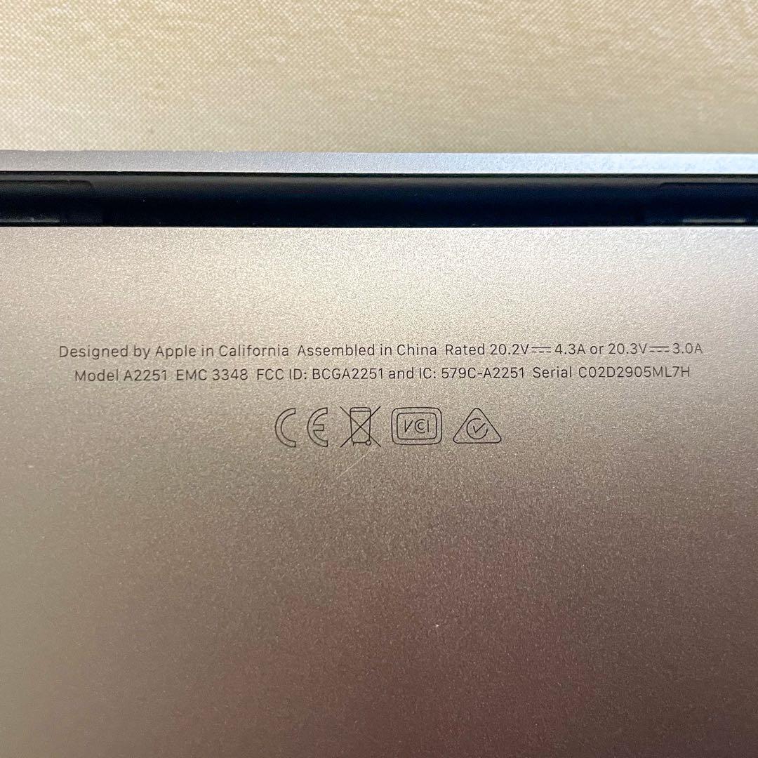 MacBook Pro 13 2020年 A2251 i5 16GB 512GB