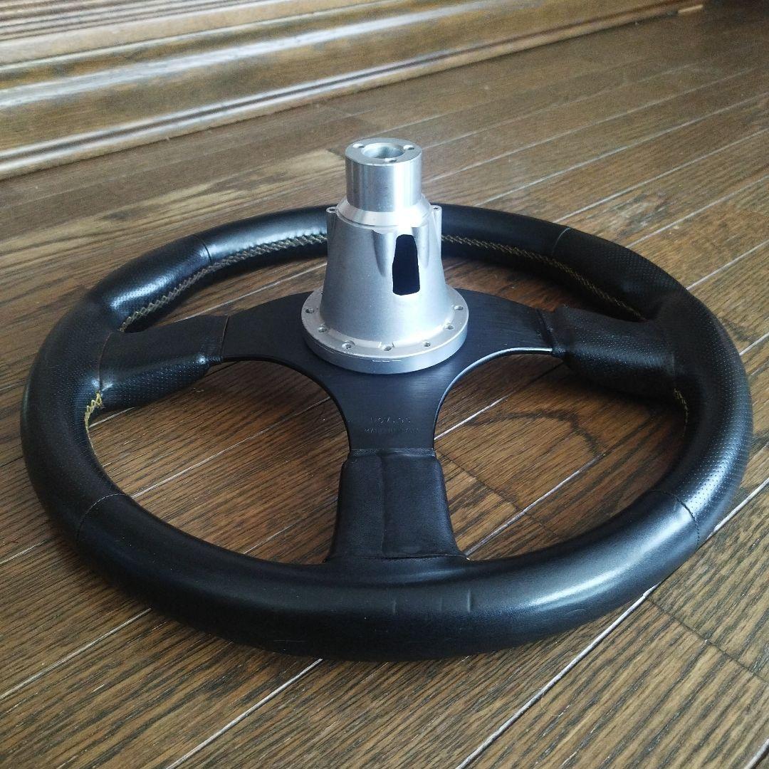 １９９６年式　ａｔｃ本革ステアリング　スプリントＲ　Ｓ１３ボス付き　イタリア製