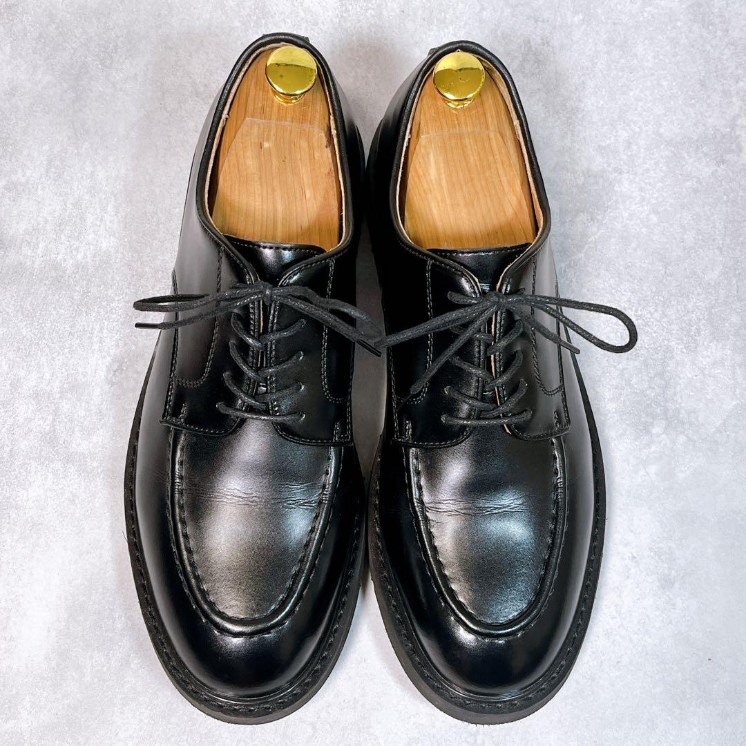 ☆美品☆【オックスフォード ダービー】 Uチップ (9.5) 厚底 外羽根 本革