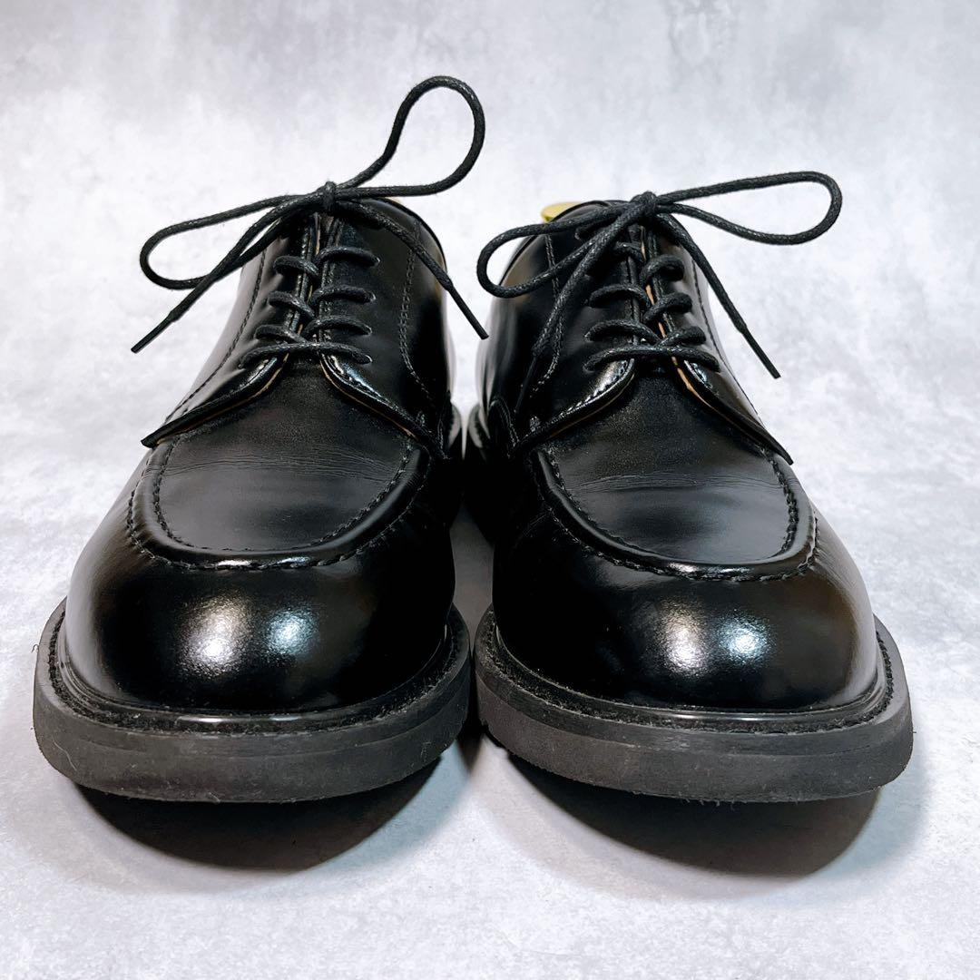☆美品☆【オックスフォード ダービー】 Uチップ (9.5) 厚底 外羽根 本革
