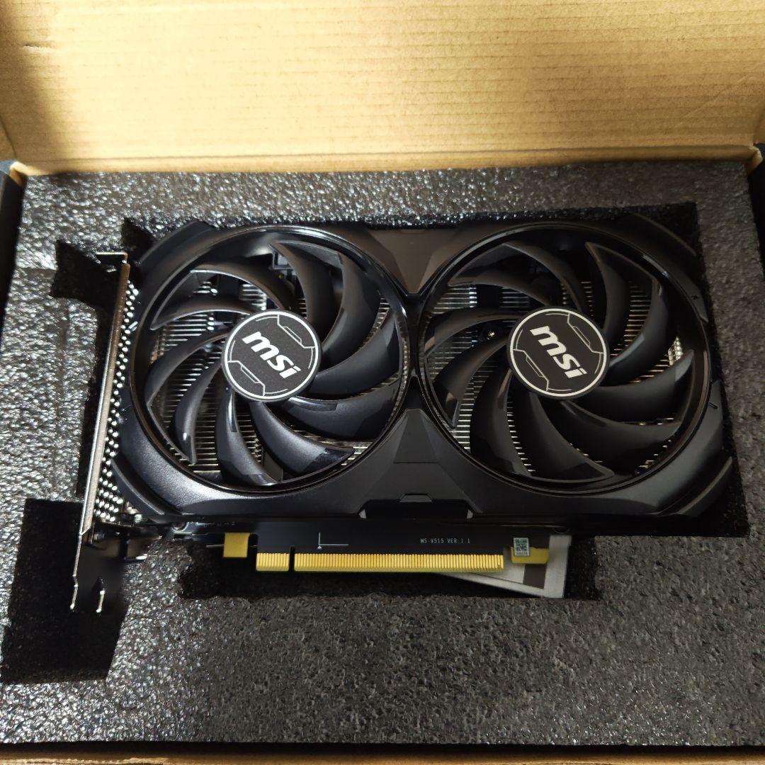 グラフィックボード・グラボ・ビデオカード MSIGeForceRTX4060Ti VENTUS2XBLACK 8G OC